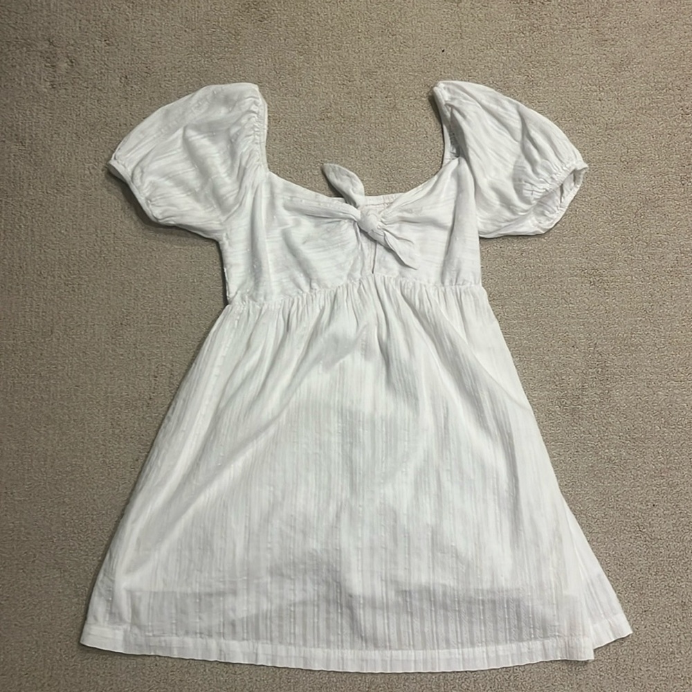 White mini dress